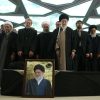 با حضور در مراسم تشییع در مصلای امام خمینی(ره)؛  رهبر انقلاب نماز را بر پیکر آیت الله هاشمی‌شاهرودی اقامه کردند